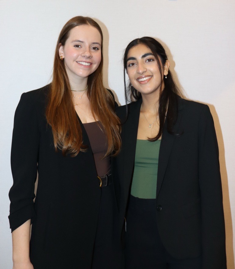 Rebecca Randall & Orissa Ghai , first recipients of the Graham Farquharson Scholarship
